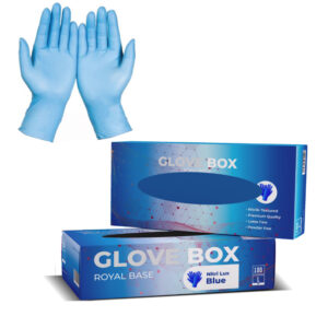 <b>Blue Nitrilux Gloves (Blended):</b> <br> Box R75(1 Box), <br> Case R730 (10 Boxes)
