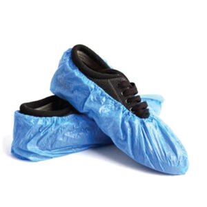 <b>Disposable Plastic Shoe Covers:</b> <br> Pack of 100
