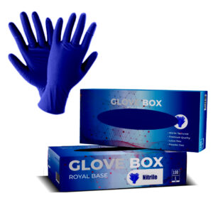 <b>Cobalt Blue Nitrile Gloves:</b> <br> Box R330 (1 Box), <br> Case R3100 (10 Boxes)